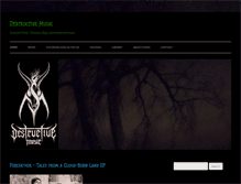 Tablet Screenshot of destructive-music.com